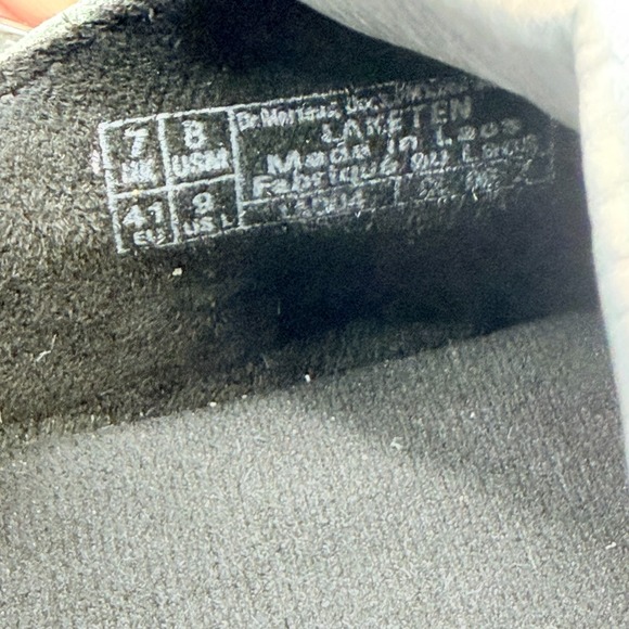 Dr. Martens Laketen Womens 9 Silver Metallic Leather Slingback Clogs Mules NEW - Picture 7 of 7